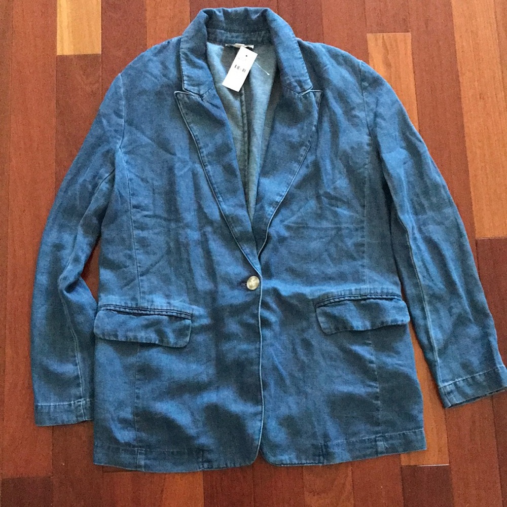 Women's Blue Denim Blazer